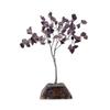 Amethyst Crystal Tree with Orgonite Base, 80 Gemstones