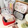 Girls Cosmetics Bag Large Capacity Transparent Pvc Makeup Storage Bag Portable Travel Wash Gargle Bag Waterproof