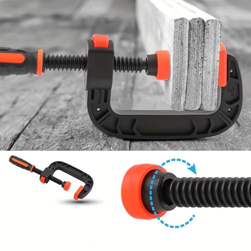 2 pieces of 7-inch plastic screw clamps for woodworking clamps with strong clamping force, reinforced plastic nylon clamps