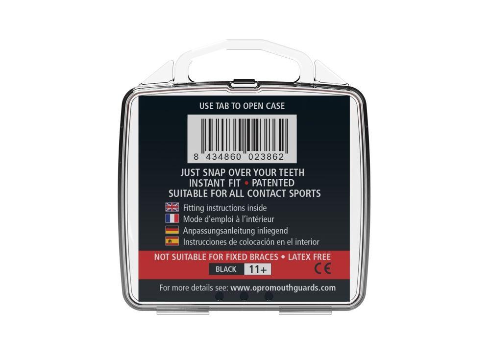 Opro Snap Fit Zahnschutz Schwarz