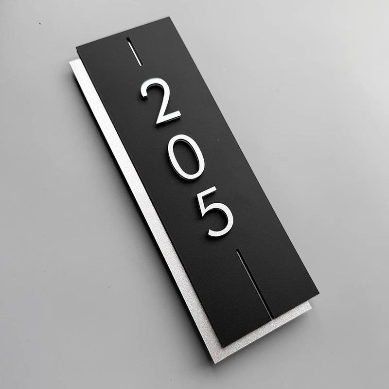 Acrylic Modern Door Plate Shop Sign Customize House Number For Home Office Flats Restaurant Hotel Cafe Bar Home Decor Plate