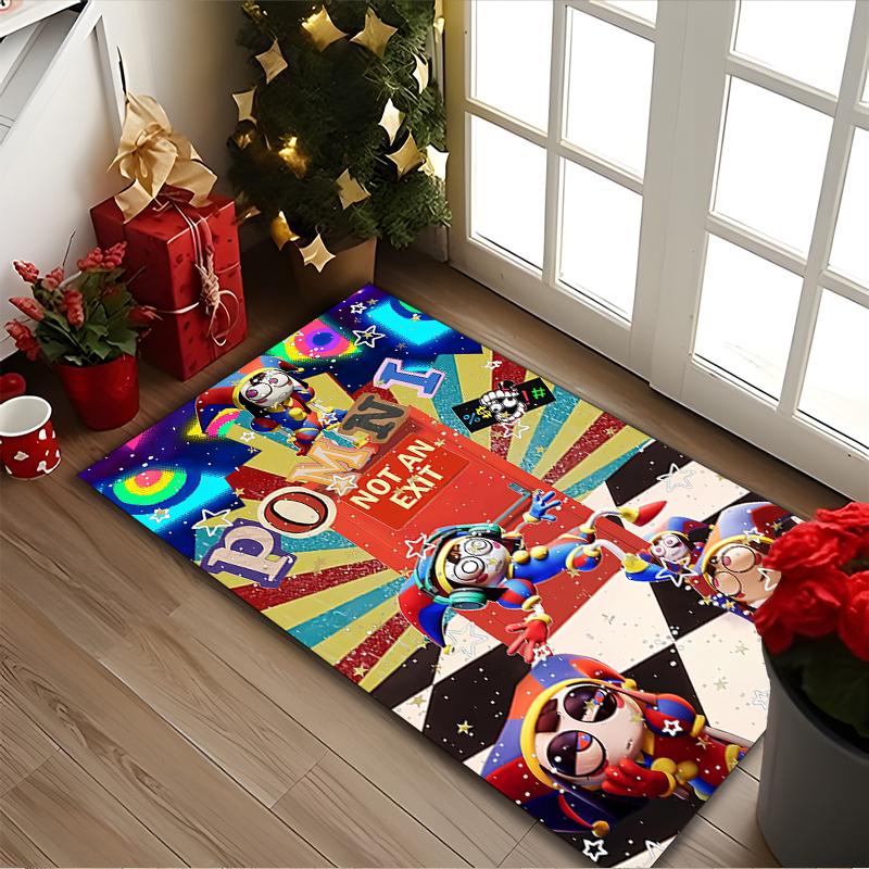 1pc Office Carpet, The Amazing Digital Circus Chair Rug, Living Room Printed Area Rug, Home Chair Floor Mat