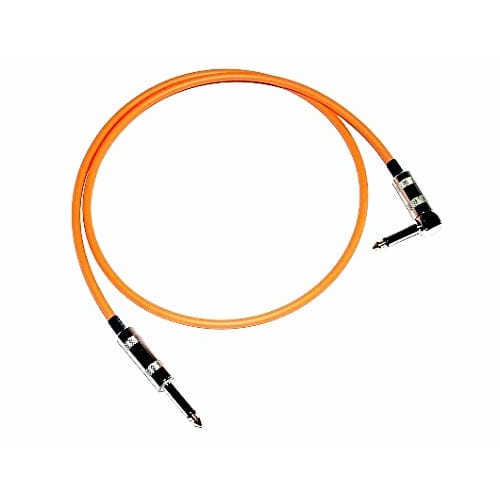Canare GS-6 Patch Cable, 1m, L-S Type, Orange, 1 Piece