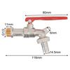 Lockable 1/2 Inch and 3/4 Inch Outdoor Garden Tap Ball Valve for Water Flow Control with Secure Closure Design
