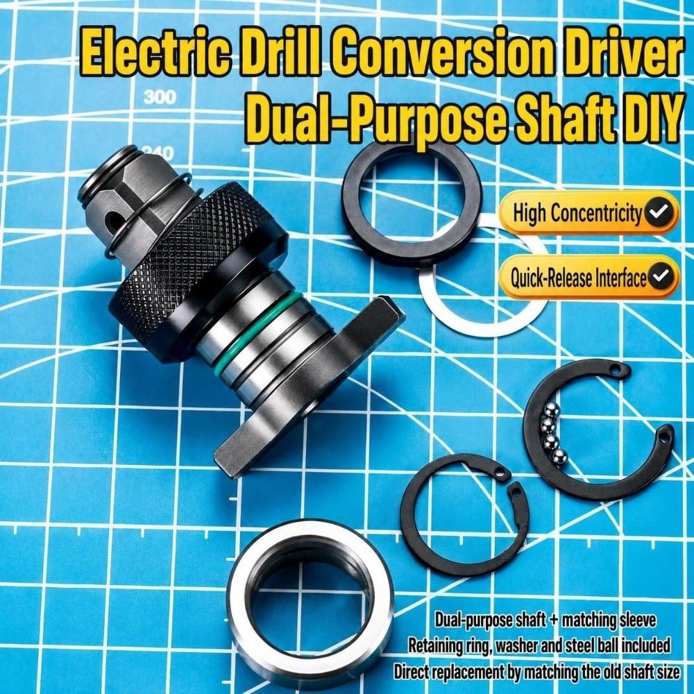 High Hardness Conversion Shaft Kit High Concentricity Impact Wrench Adapter  Wrench Conversion