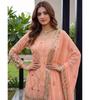 Women Designer Faux Georgette Sharara Salwar Suit Indian Bollywood Party Wear Salwar Kameez