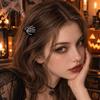 Spooky Hair Clips for Women Halloween Skeleton Hand Claw Clip Women, Mini Gothic Clip, Acrylic Styling Tools Accessory with Sequins Thick and