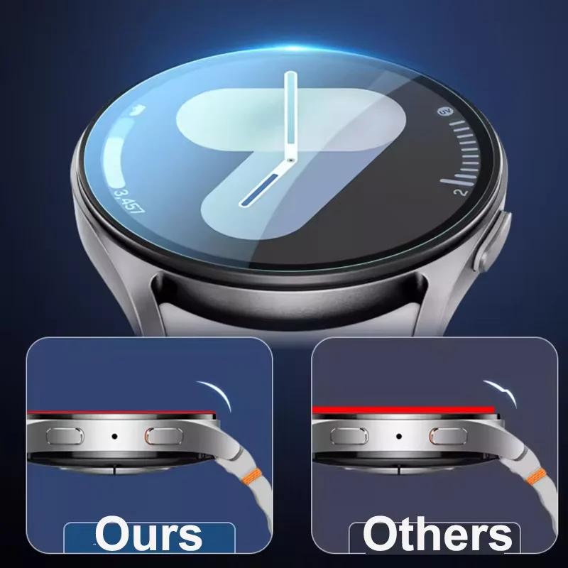 Tempered Glass Film Quick Pasting For Samsung Galaxy Watch 8/7/6/5/4 40mm 44mm Ultra 47mm Protective Screen Film Watch 8 Classic
