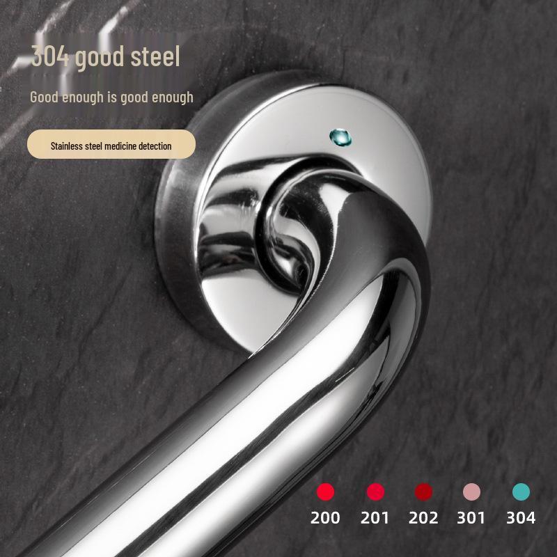 Stainless Steel Silicone Elderly & Hospital Armrest for Toilet and Bathtub