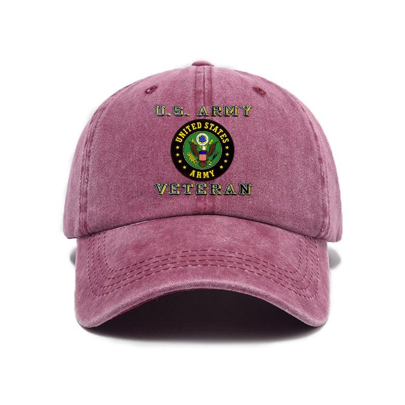 Printed Washed Distressed Soft Top Baseball Cap Unisex Sun Visor Baseball Cap