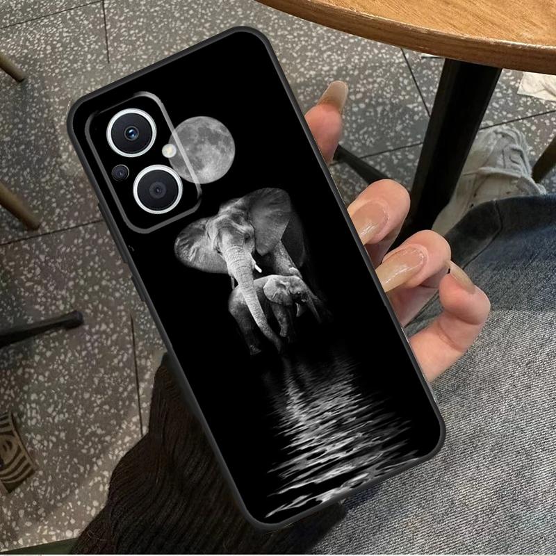 Elephant Baby Nature For OPPO Reno 11F 12F 13F 14F 8T 10 11 12 13 14 Pro 8 7 Lite OPPO Find X8 X6 X5 X9 Pro Case