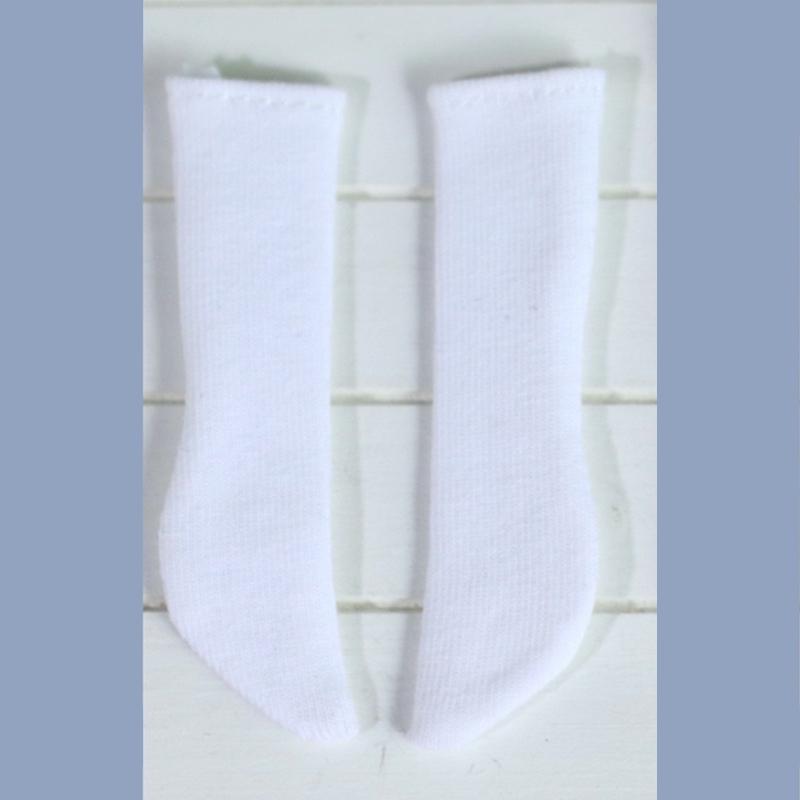 A Pair of Blyth Doll Lace Socks Cute Long White Sock for Blythe Licca Azone OB24 Pullip 1/6 Dolls Accessories Children Gifts