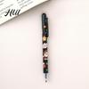 Festive Erasable Ink Pen Christmas Gel 0.5mm Retractable Pens with Eraser Tips School Office Supplies Plastic