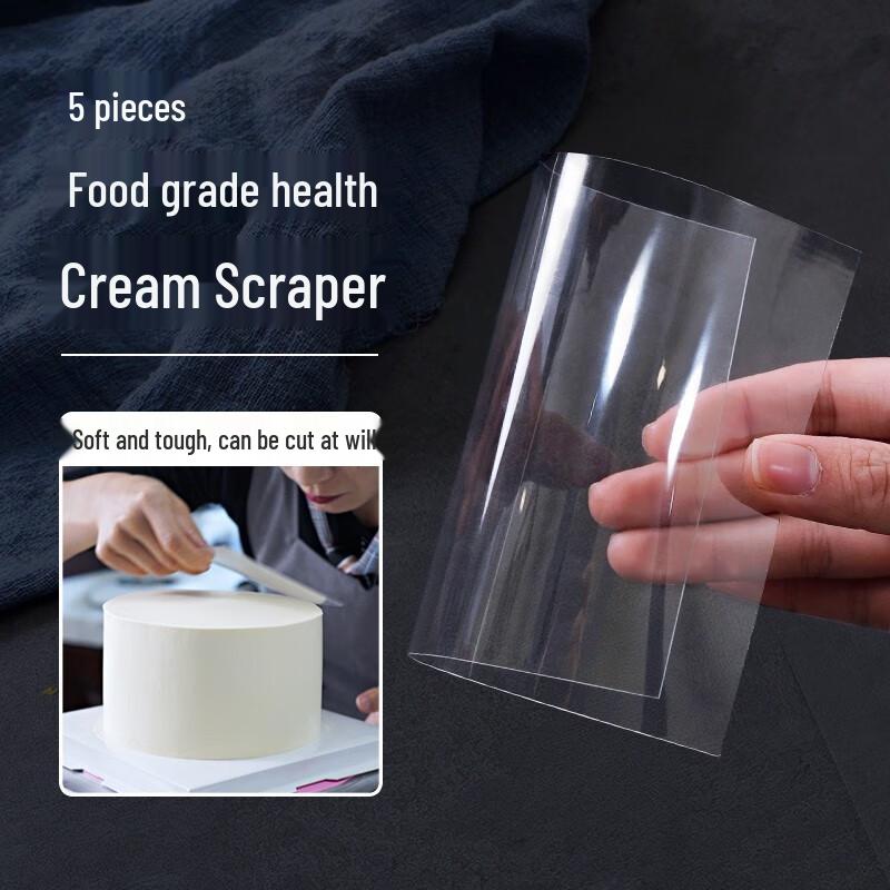 Прозрачный пластиковый набор скребков для выпечки