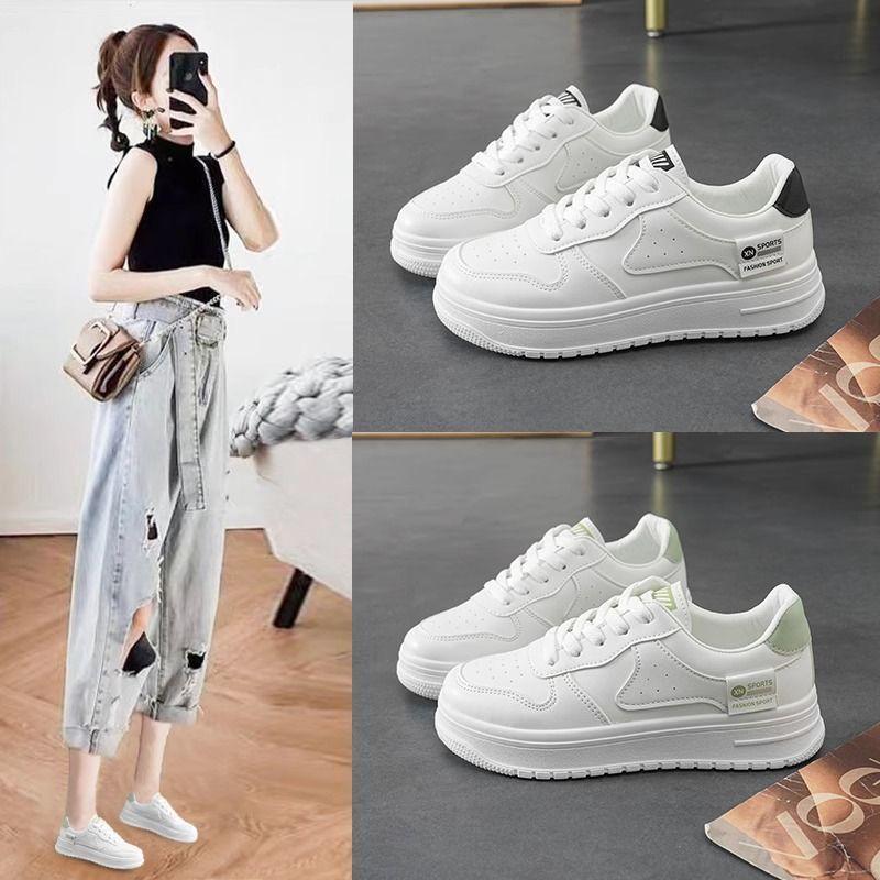 Yuechen 2025 Spring and Autumn Popular Student Leisure Sports Little White Shoes Korean Version Ins Fashion Versatile and Comfortable Board Shoes
