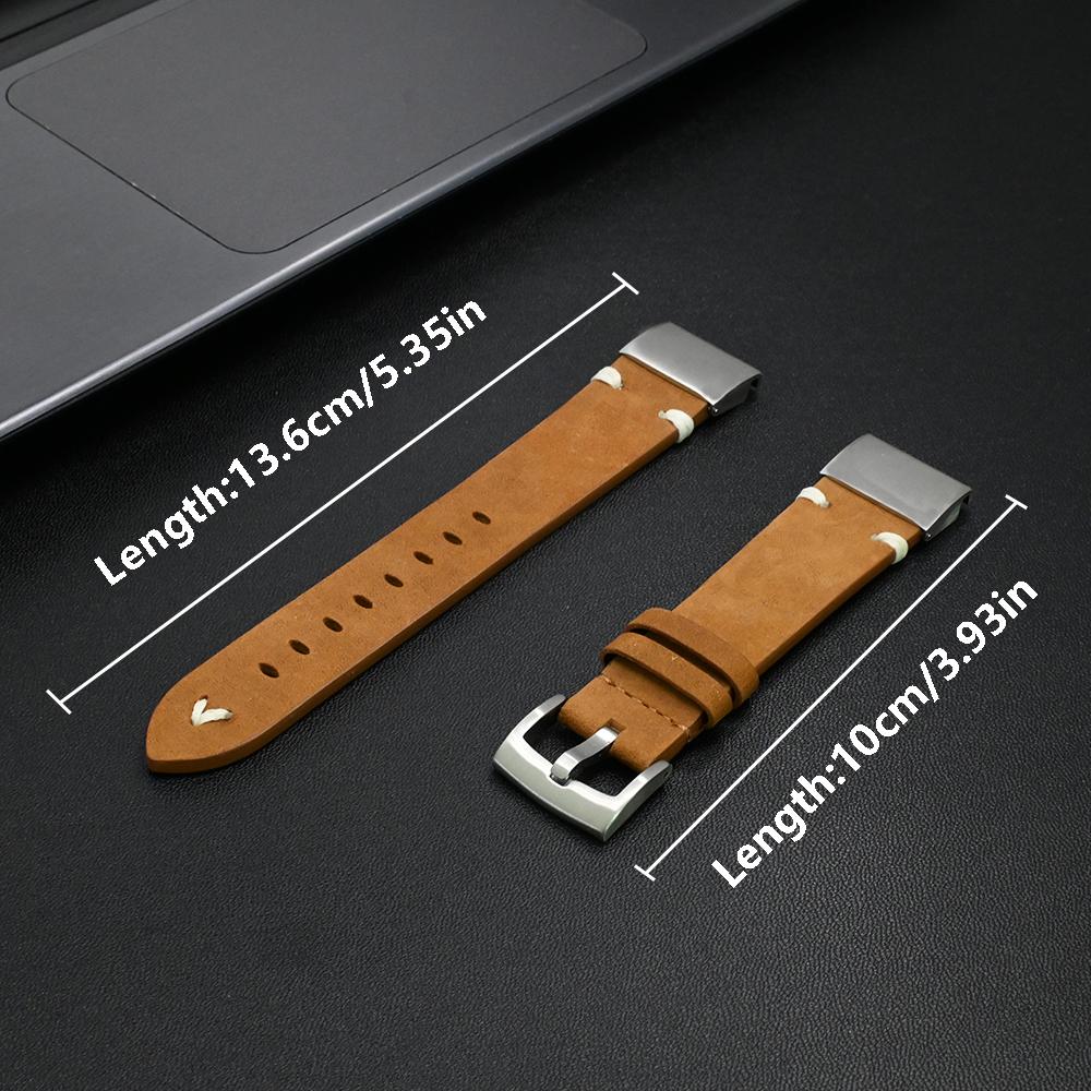 Leather Soft Strap for Garmin Watch Fēnix 8 51mm 7X Pro Enduro 1/2 Smart Watch 26mm 22mm Band for Garmin Fenix 7 6 Epix Pro 47mm