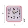Creative Square Small Alarm Clock Fashion Silent Luminous Alarm Clock Bedside Table Clock