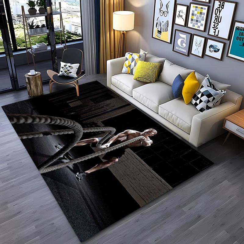 GYM Téma 3D Tisk Velkoplošné Koberce pro Domácí Obývací Pokoj Dětskou Ložnici Pohovku Vstupní Rohožka Kuchyňské Podlahové Koberce ProtiskluzovéDekor