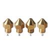 3D Printer Nozzle Brass Extruder Nozzle Replacement Consumable 3D Printer Nozzle Brass Printer Accessory