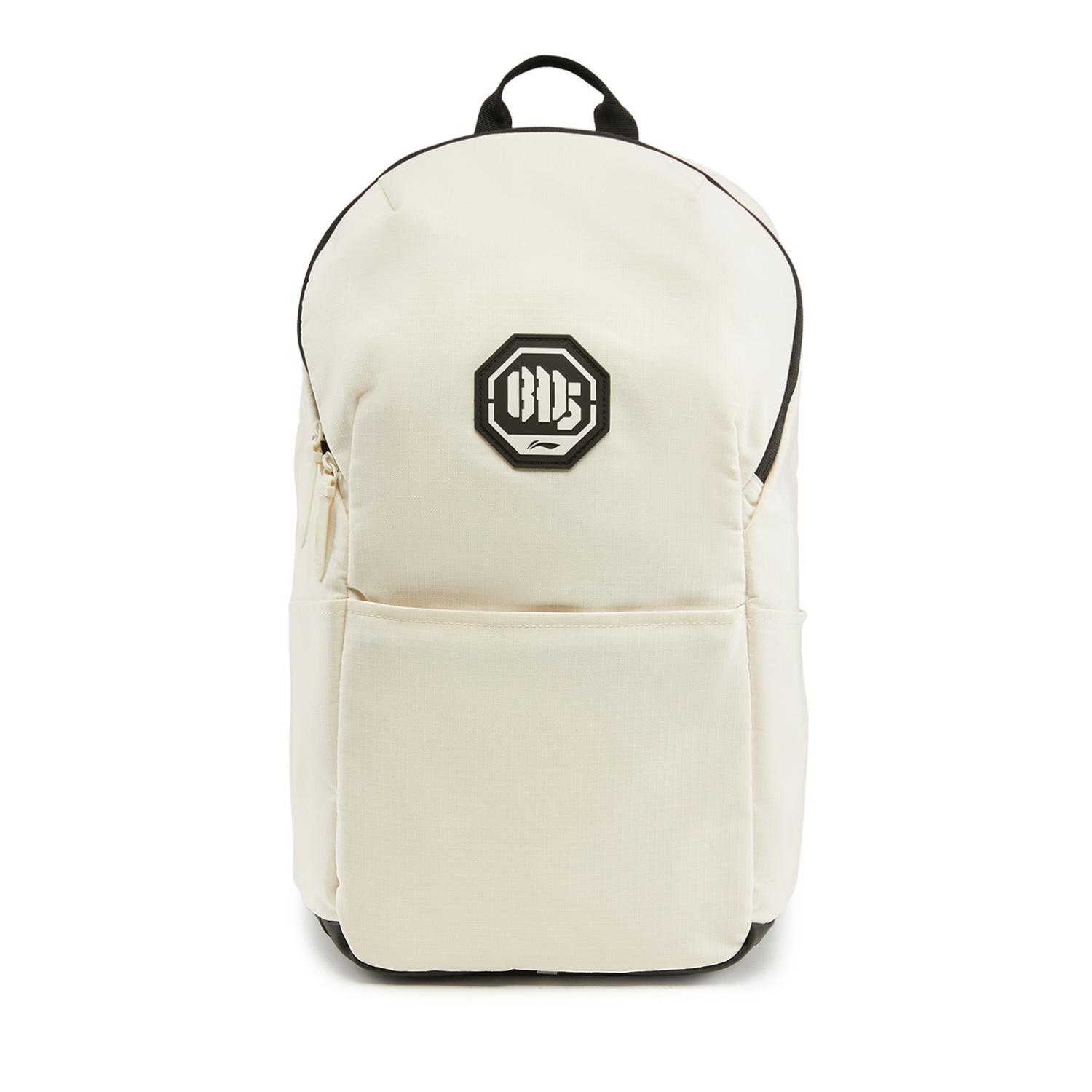 Li Ning Polyester Backpack Regular Unisex Ecru ABSW155-2 Regular