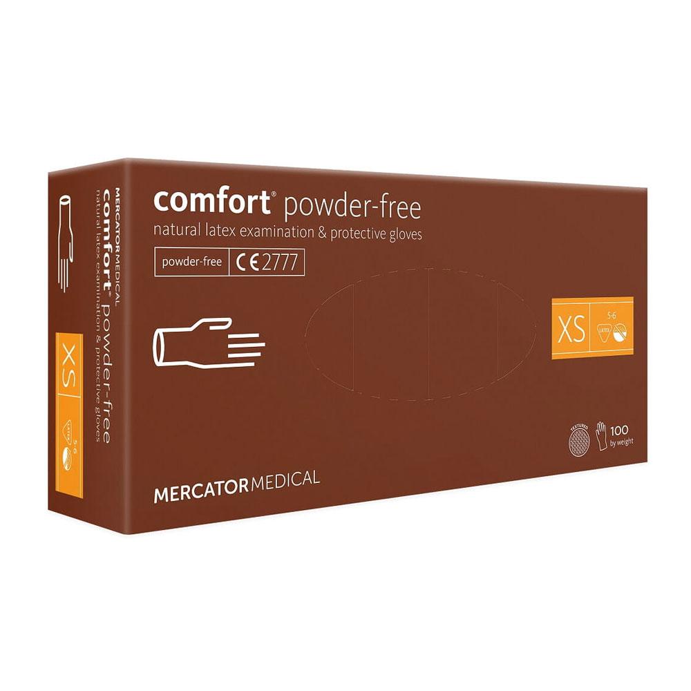 Mercator Latex Comfort Powder-Free Latex Gloves 100 Pcs