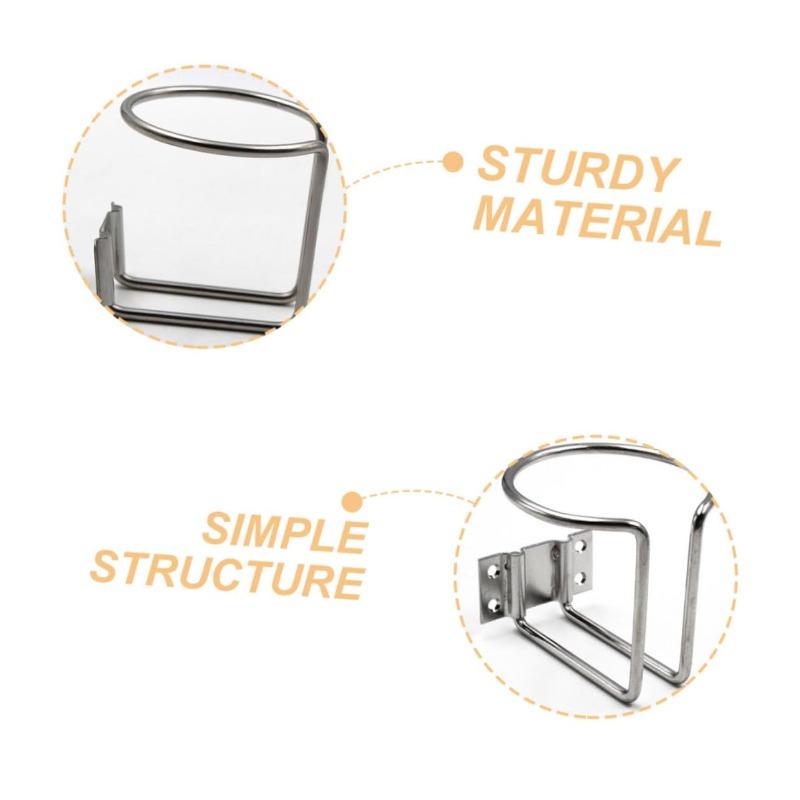 1/2/4pcs Multi-purpose Iron Cup Holder - Car RV Yacht Beverage Holder Fixed Teacup Seat Kettle Holder