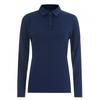 Shop   Women Collar Neck OuTdoor Daily Spandex Long Sleeve T shirT Navy Iu Wsh  