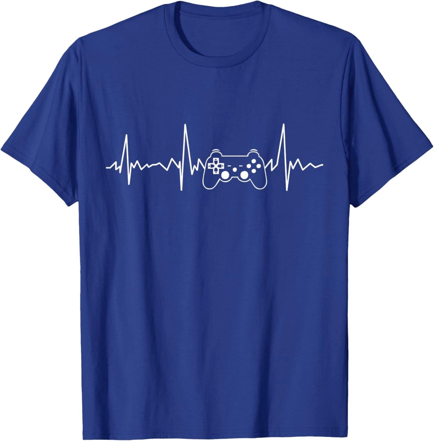 Gamer Heartbeat Funny Video Game Gift for Gamer T shirt S