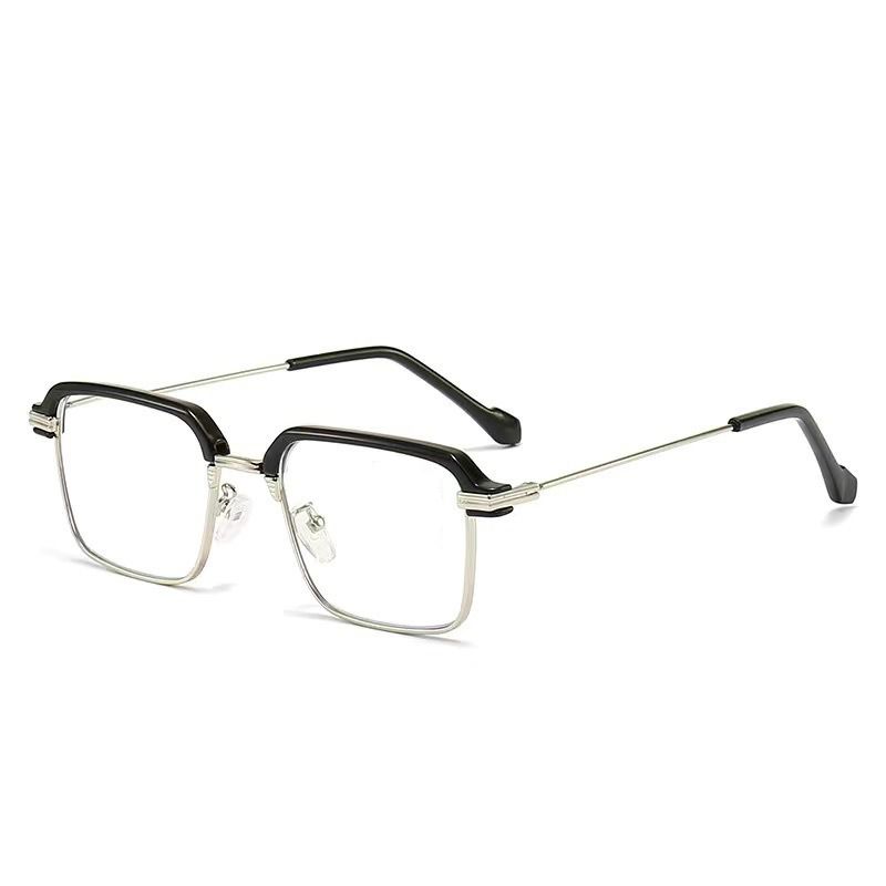 Männer Anti-Blaulicht-Brille Photochrome Halbrahmen-Augenschutzbrille Ultraleichte Computerbrille Sonnenbrille