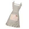 Lace Apron Cotton Linen Blend Elastic Bands Kitchen Cooking Baking Accessory
