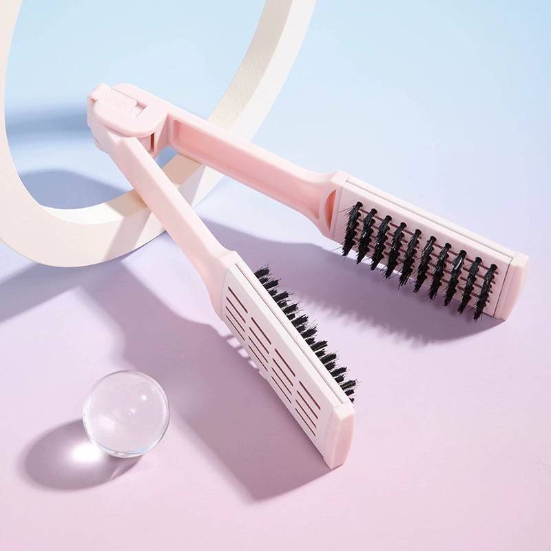 V Shaped Styling Comb With Abs Material For Women Hair Styling And Volume Boosting