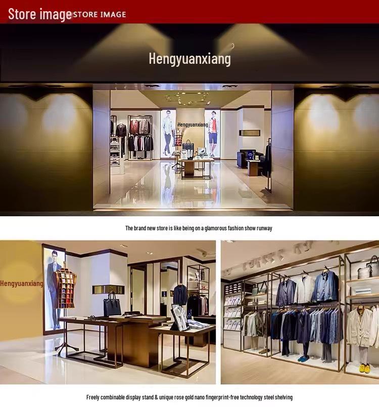 Hengyuanxiang Men's Pure Cashmere Two-Piece Look Thickened Winter Sweater