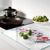 Decorative Kitchen Board Tempered Glass For Cutting Fruits Water 60X52 Cm