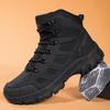 Men's High-Top Tactical Desert Boots for Camping and Hiking, Large Size 46.