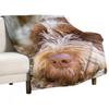 Lying Down Spinone Throw Blanket Thin Furry Blankets For Sofas Thermal Flannels Blankets Sofas Of Decoration Blankets