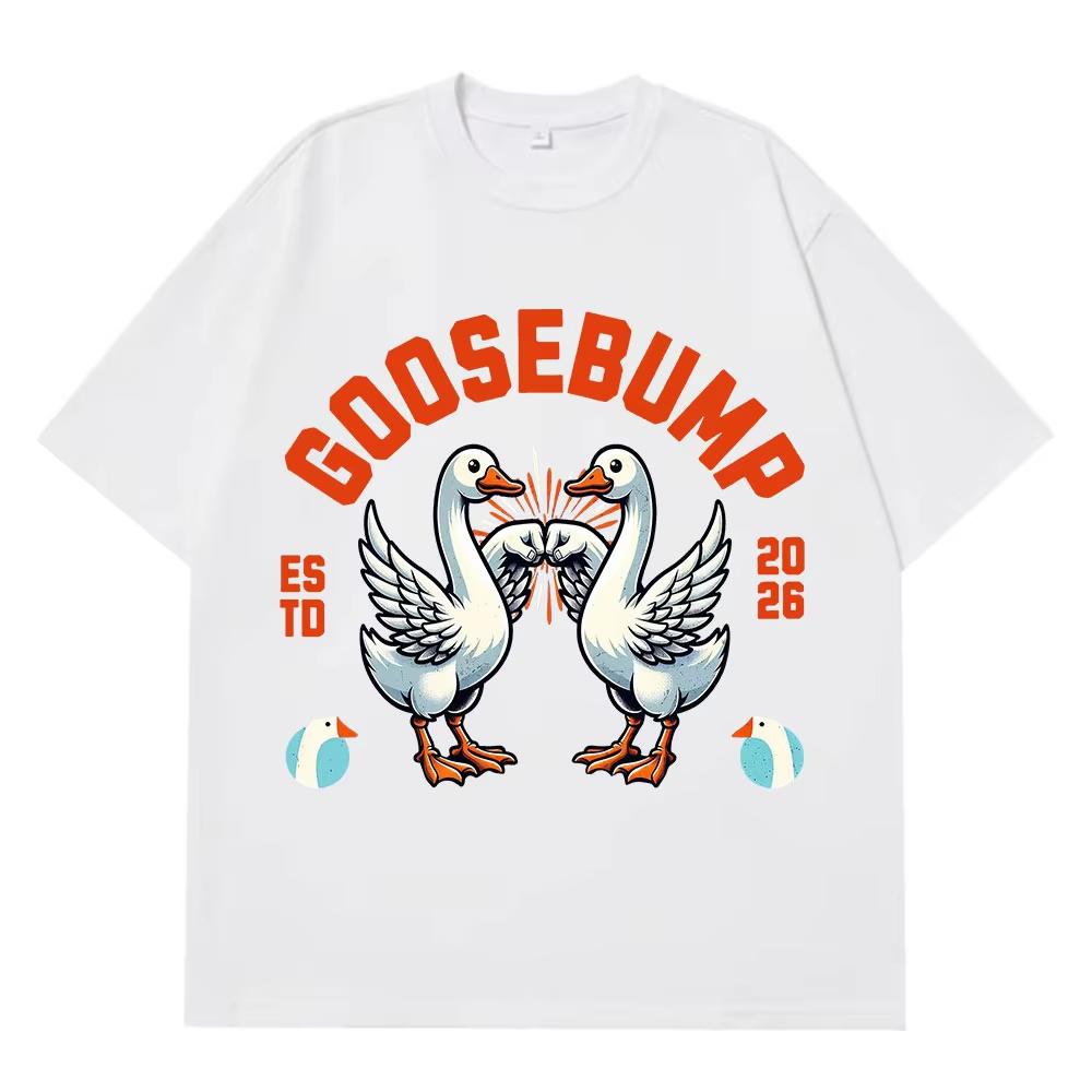Funny Silly Goose Meme TShirt Men Women Hiphop Vintage Tshirt Shortsleeved Top Pure Cotton Hip Hop High Quality Tshirts