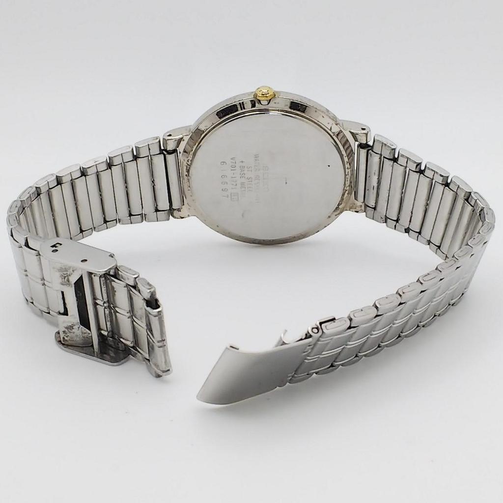 [USED] 319 Free Shipping Battery Replaced SEIKO Silver Analog Watch