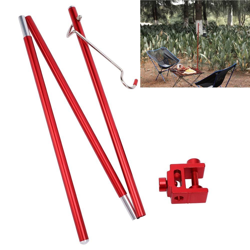 Suporte de Luz Dobrável Suporte de Lâmpada Triplo Poste de Luz Dobrável Durável Churrasco