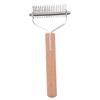 Pet Dematting Comb Double Sided Shedding Brush Stainless Steel Pet Grooming Brush Pet Undercoat