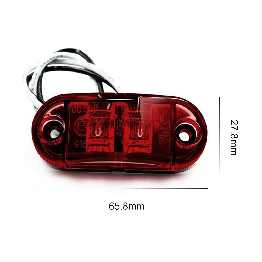 5/1pcs LED Side Marker Lights for 12V-24V Trailer Trucks High Brightness Front Rear Tail Clearance Lamp Signal Lamp Warning Lamp