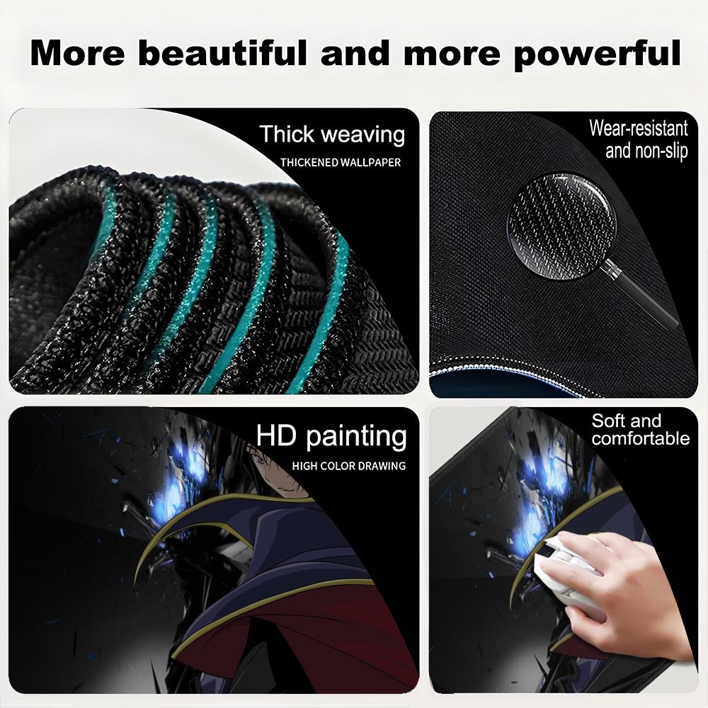 Mouse Pad Desk Mouse Pad Cute HD geass Desk Pad Extended Gaming Keyboard Mats code Large 100x50cm XXL Gamer Mousepad