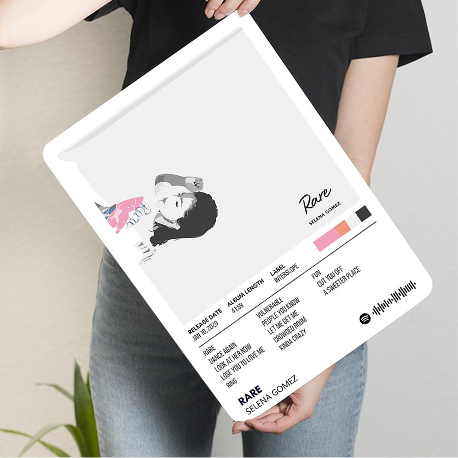 Selena Gomez Rare Album Cover Custom Metal Wall Art Music Decor for Bedroom Living Room Home Decoration 20x30cm(7.8x11.8inch)