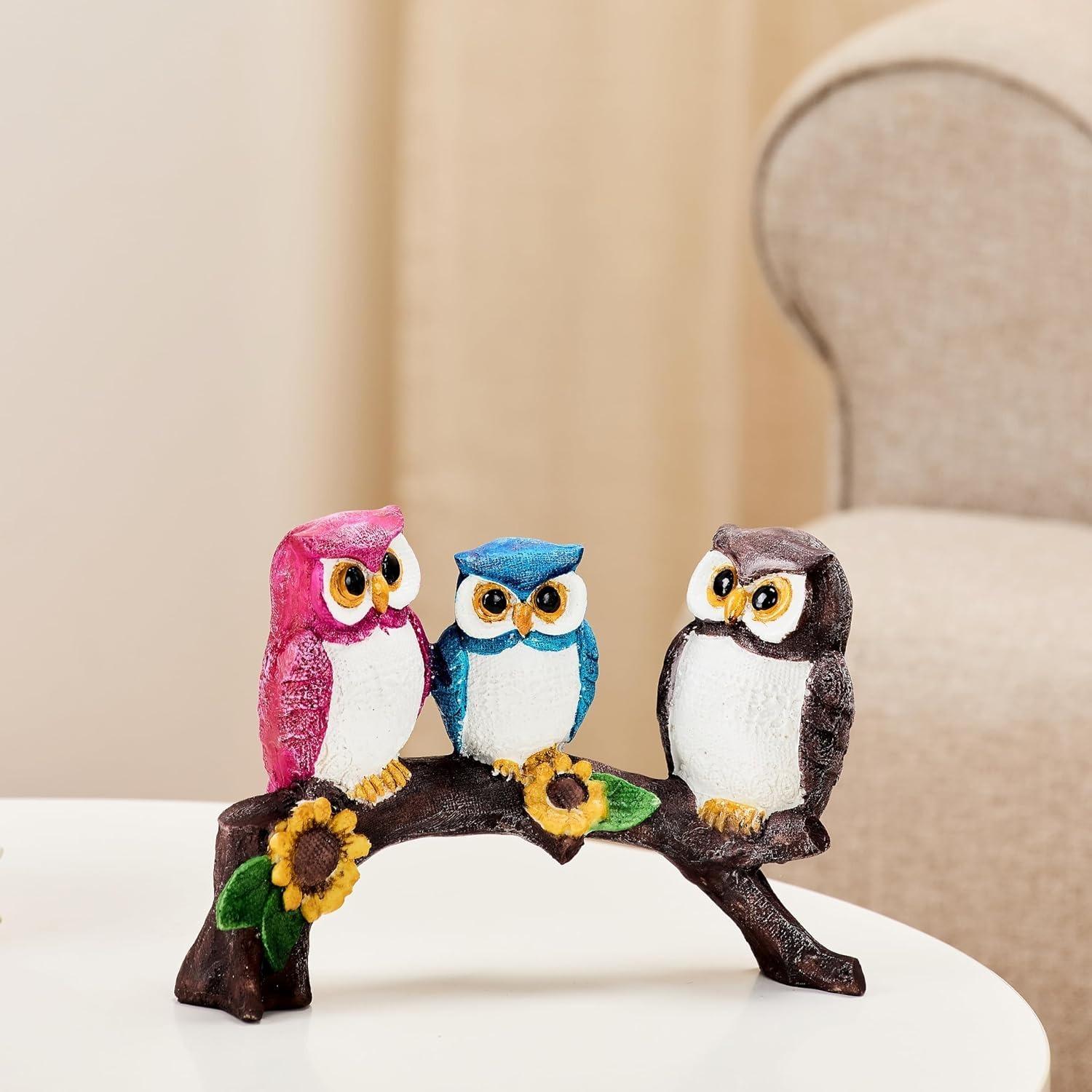 

Красивая декоративная статуэтка семьи совы из смолы для домашнего декора (многокрасочный), 20 л x 7 Ш x 14,5 В см Onesize