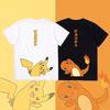 Pikachu Fireball Dragon Childrens ShortSleeved Tshirt  Stylish Summer Boys Pure Cotton Shirt  Baby Clothing