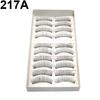 10 Pairs Black Cross Thick Soft Long False Eyelashes Makeup Fake Eye Lashes
