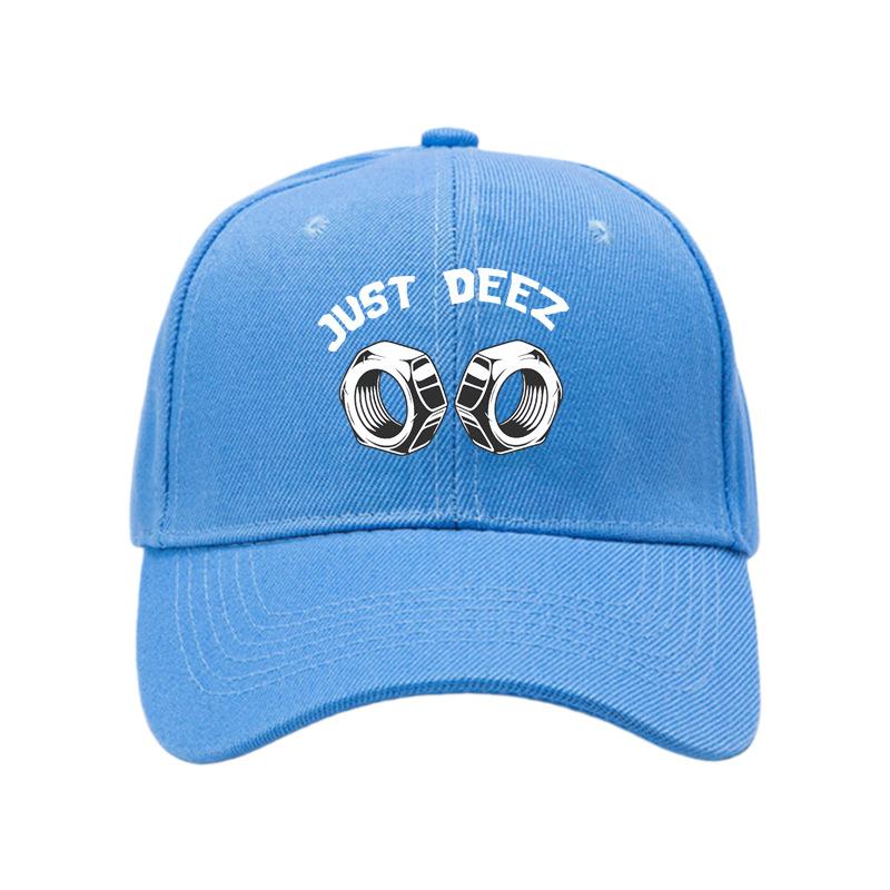 JUST DEEZ European and American hard top baseball cap women's spring and autumn outdoor sun hat solid color cap men