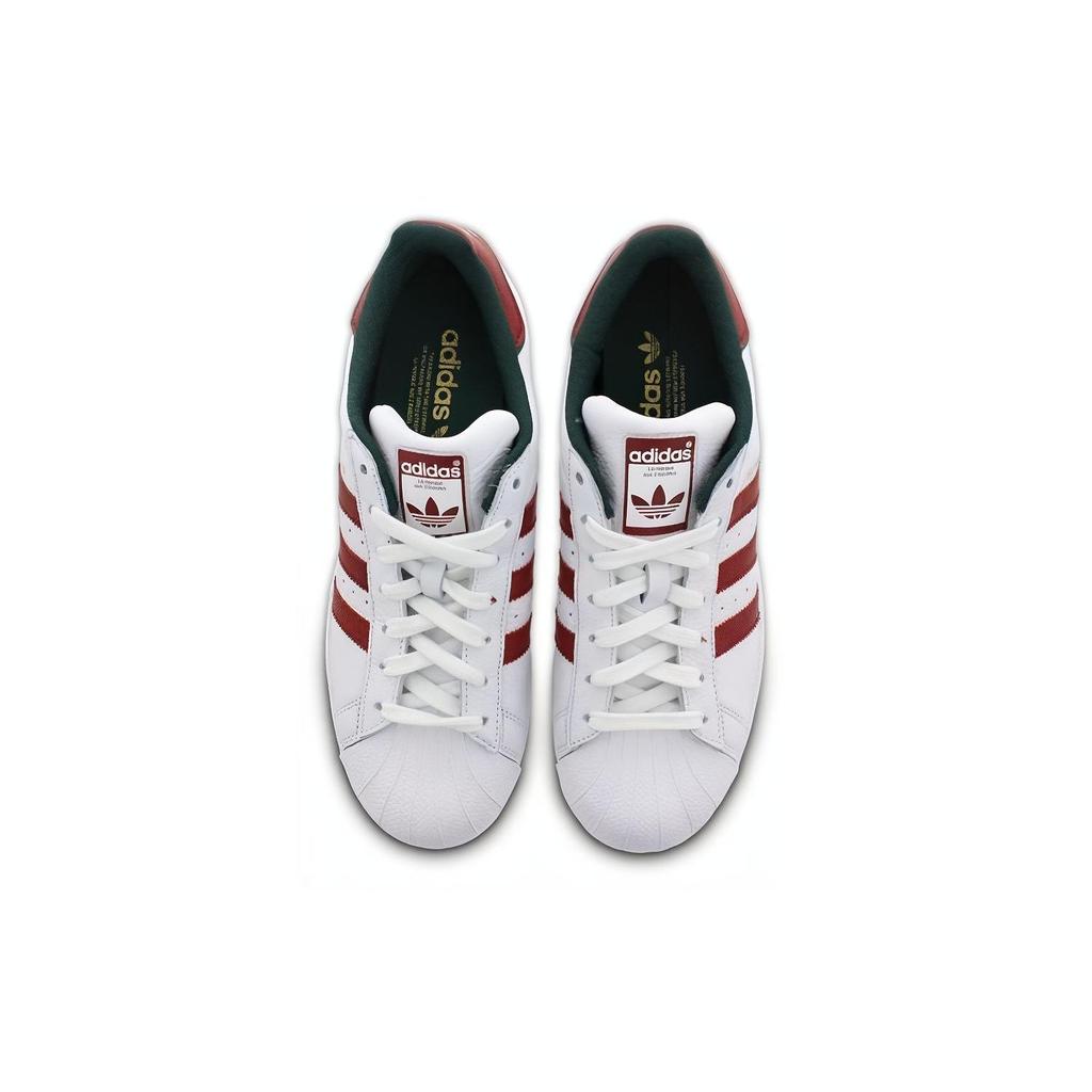 Adidas Originals Superstar Shoes 'White University Red Green' D96974