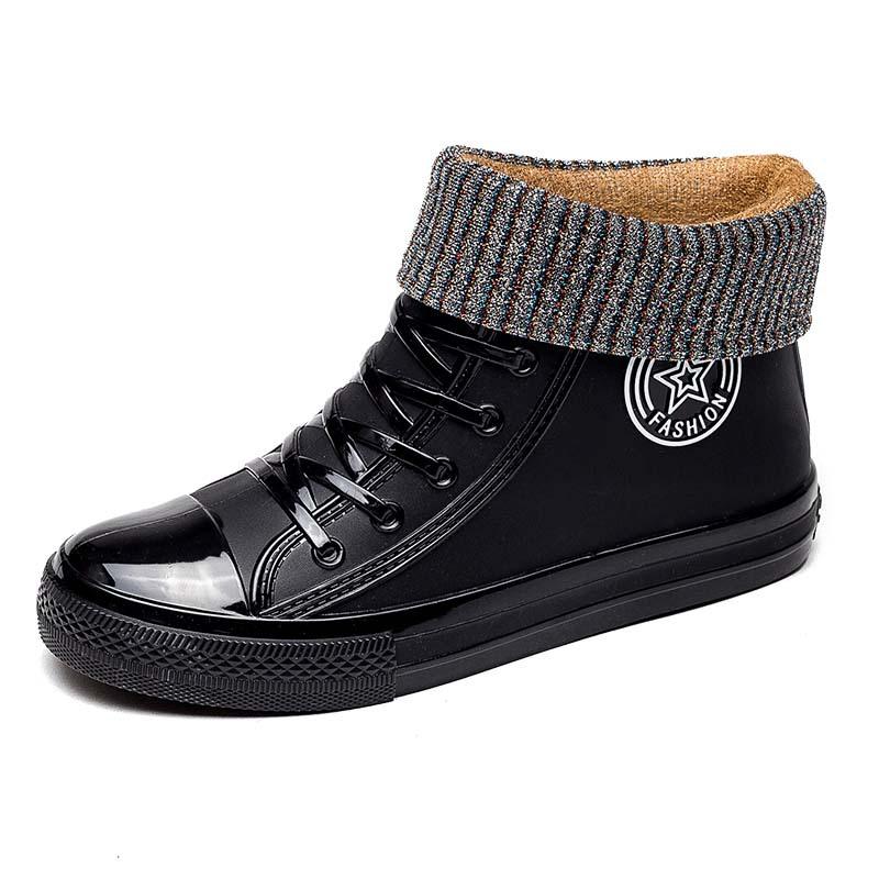 Новые женские водонепроницаемые короткие резиновые сапоги 41 — фото 5