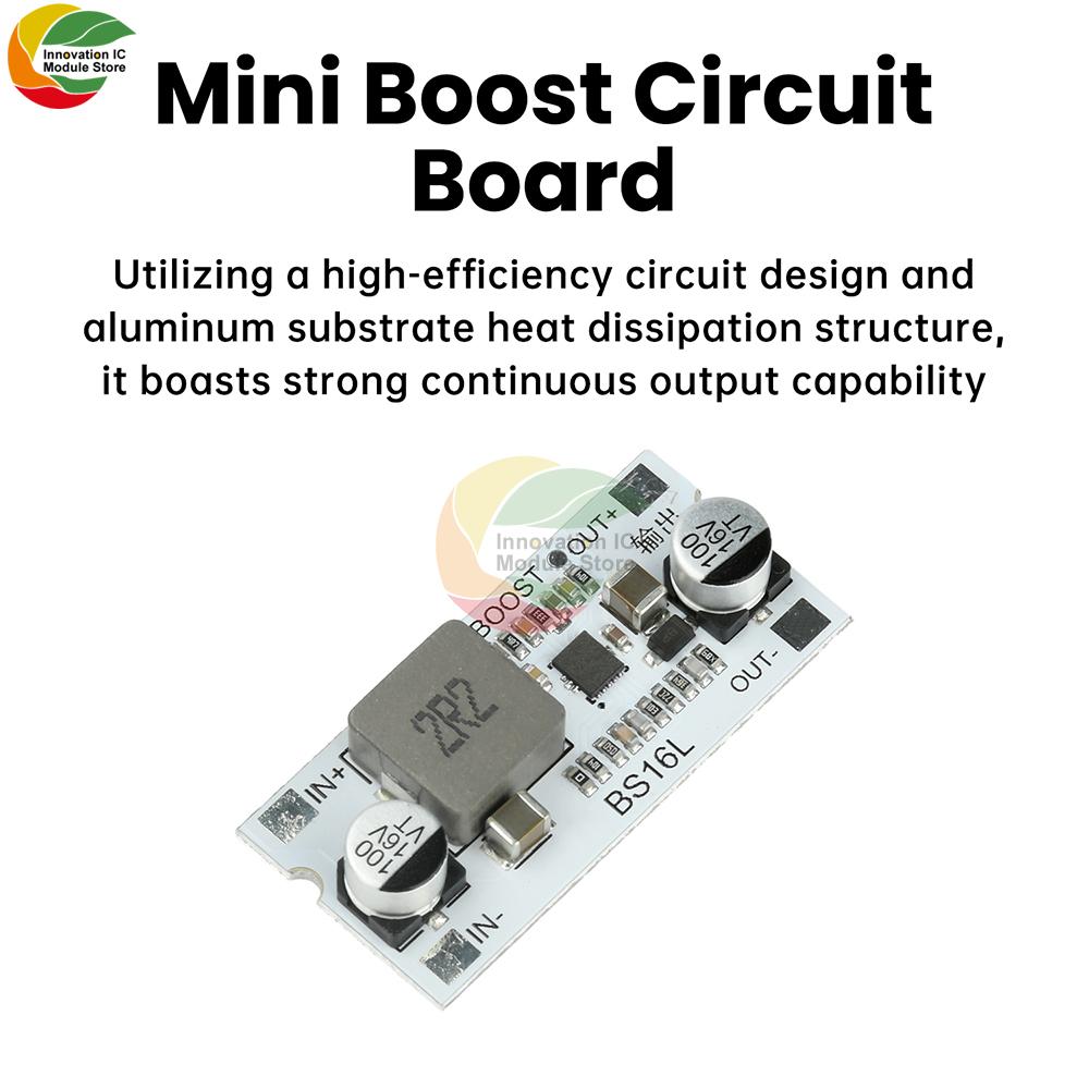 DC-DC High-Power Boost Module 2.7-15V To 5V/9V/12V 12A Aluminum Substrate With Short-Circuit Protection