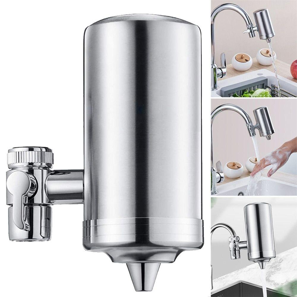 

Серебряный фильтр для воды с краном, микронная прецизионная фильтрация, очиститель водопроводной воды в ресторане